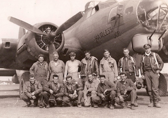 The "Newcomb Crew" of B-17 Bomber "Hairless Joe," 463rd Bomb Group, 15 AAF